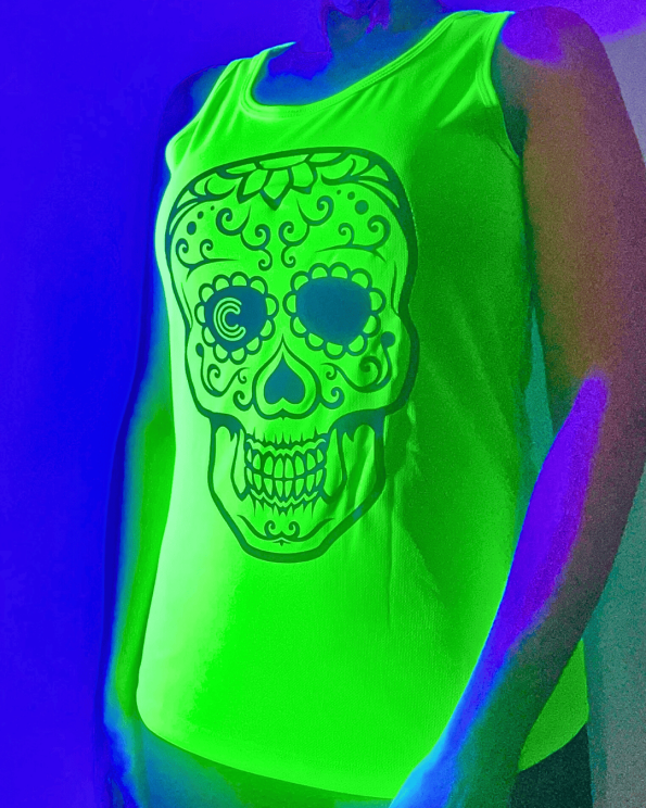 NEONSKULL-GreenRacerback-UV