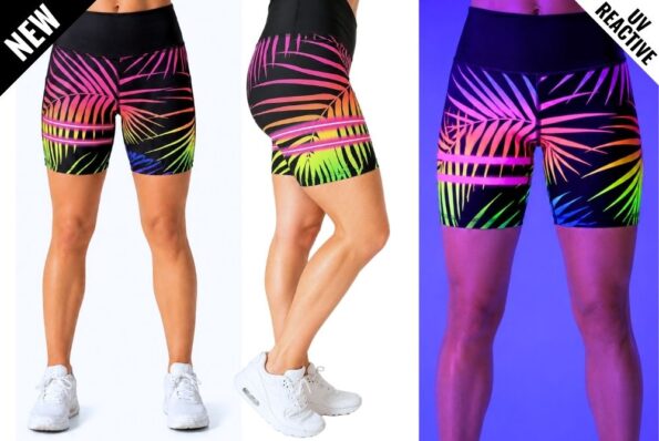 NEW NEON PALM Shorts Shop Collage